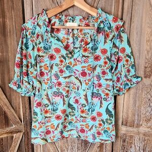 MelloDay Ladiea Floral Blouse